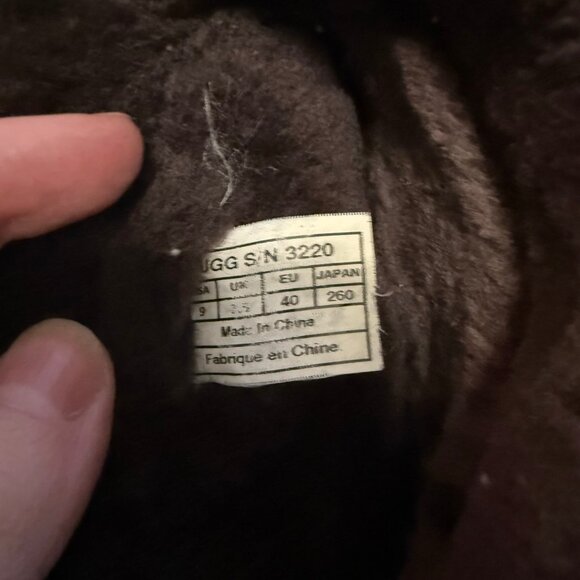 UGG folded over fur boots Size 9 - Picture 5 of 13